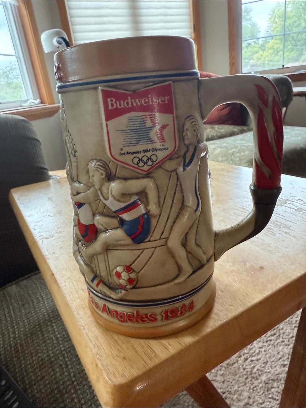 1984 XXIII Olympiad Budweiser stein.